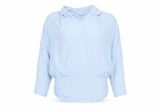 Phase Eight` Womens Blue Viscose Basic Blouse Size L V-Neck