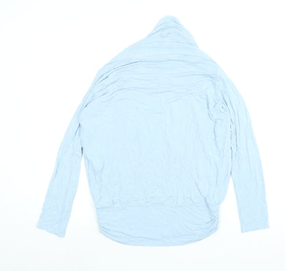 Phase Eight` Womens Blue Viscose Basic Blouse Size L V-Neck