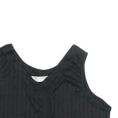 Womens UK Size S Paramour Black Camisole Blouse