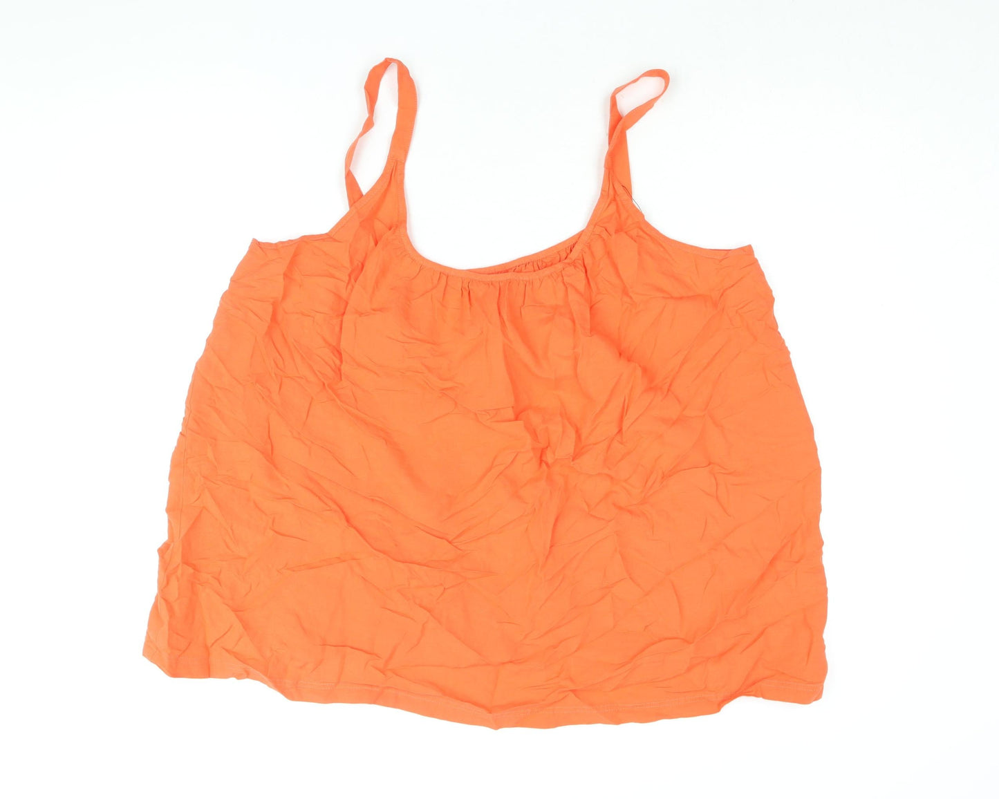 Womens UK Size 22 Marks and Spencer Orange Camisole Blouse