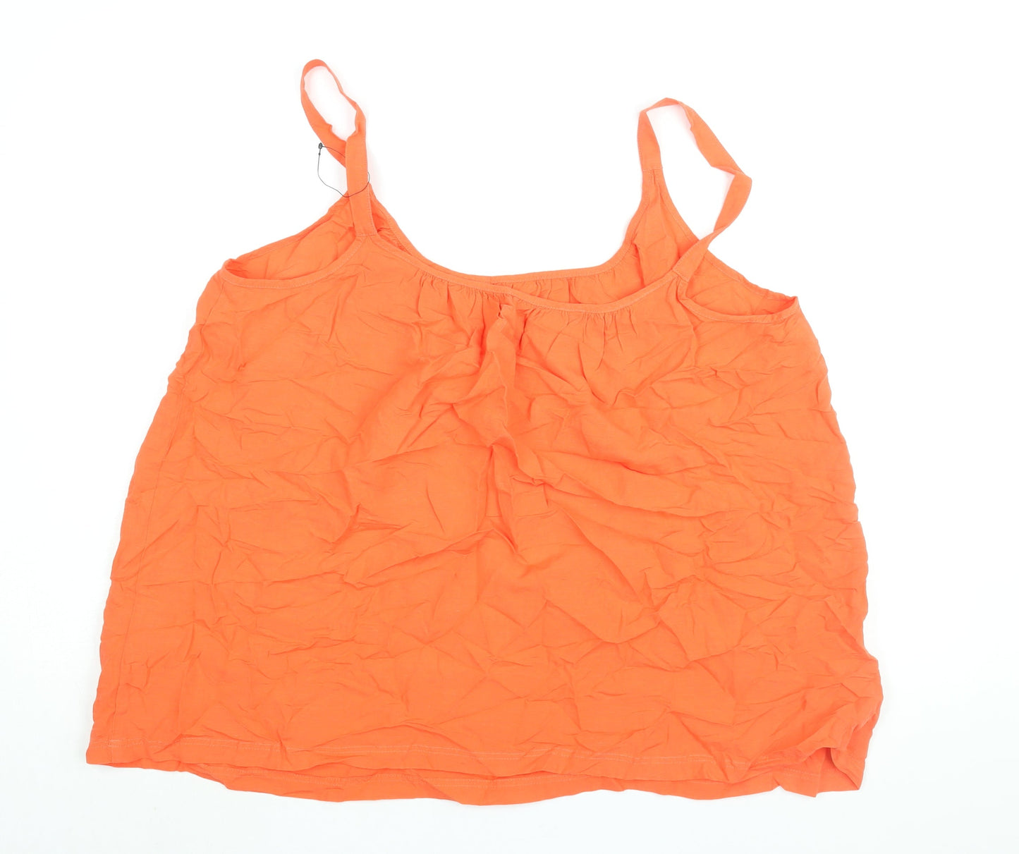 Womens UK Size 22 Marks and Spencer Orange Camisole Blouse