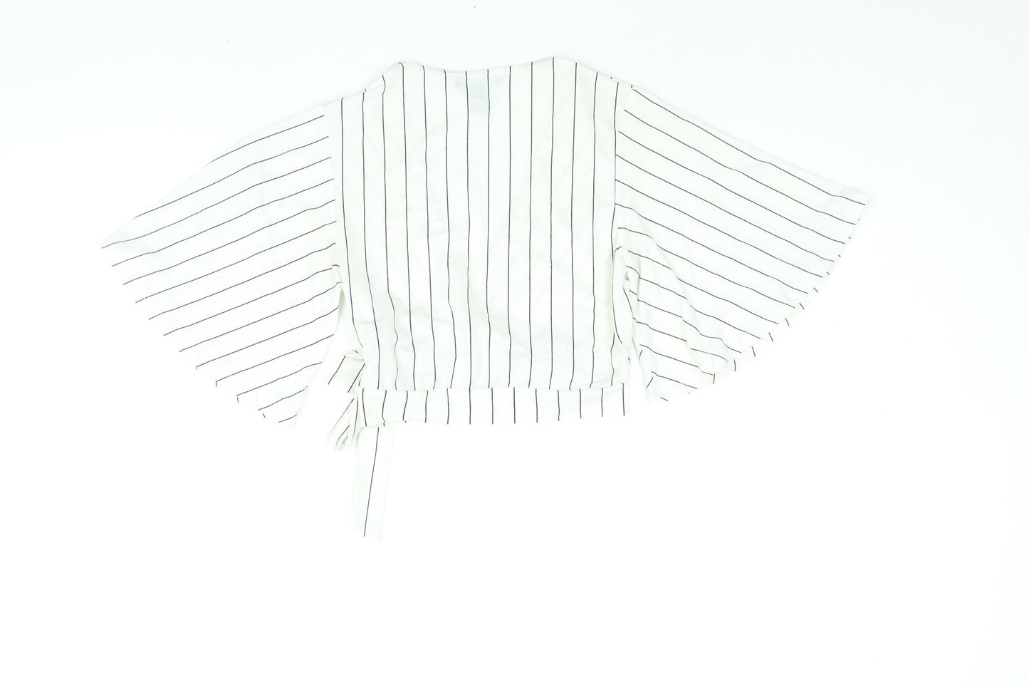 Womens UK Size 8 New Look Ivory Cropped Blouse