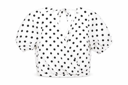 Womens UK Size 14 Divided by H&M White Cropped Blouse
