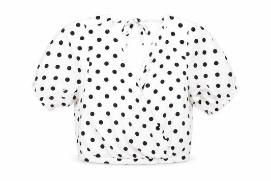 Womens UK Size 14 Divided by H&M White Cropped Blouse