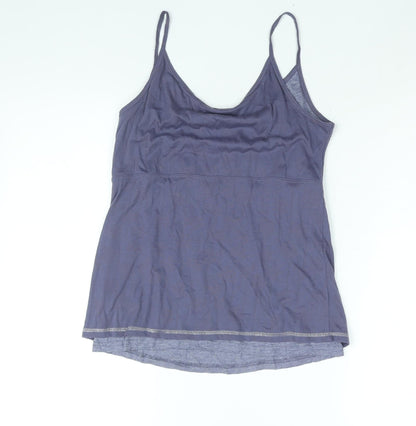 Autograph Womens Purple Viscose Basic Tank Size 14 Scoop Neck