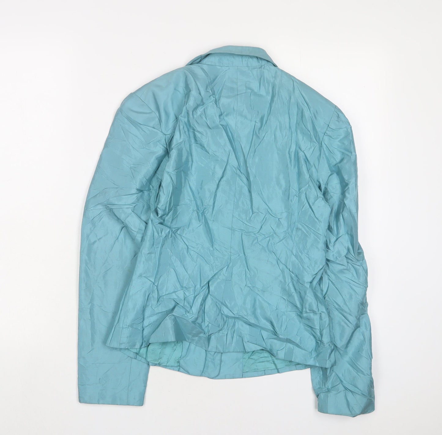 Ann Taylor Womens Blue Jacket Blazer Size S Button