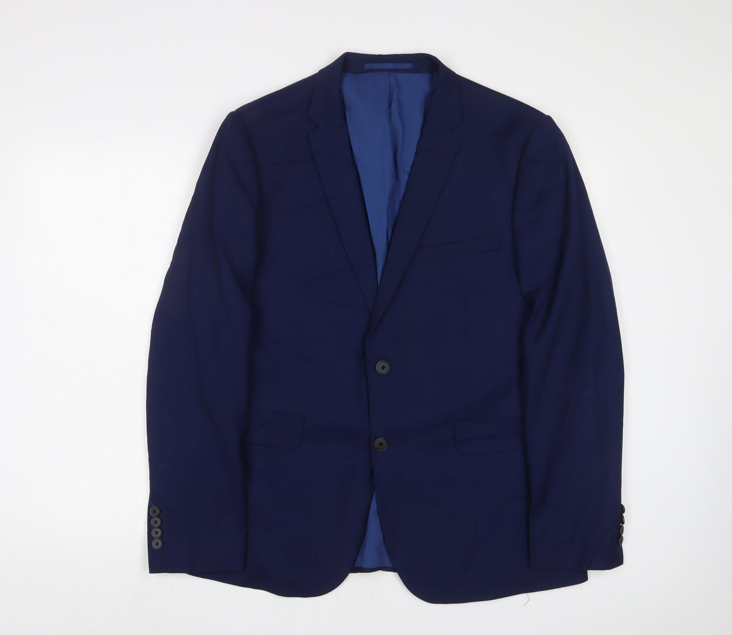 Mens UK Size 44 Burton Regular Blue Suit Jacket