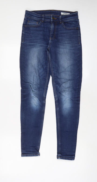 Womens UK Size 8 Marks and Spencer Regular Fit Skinny Blue Jeans