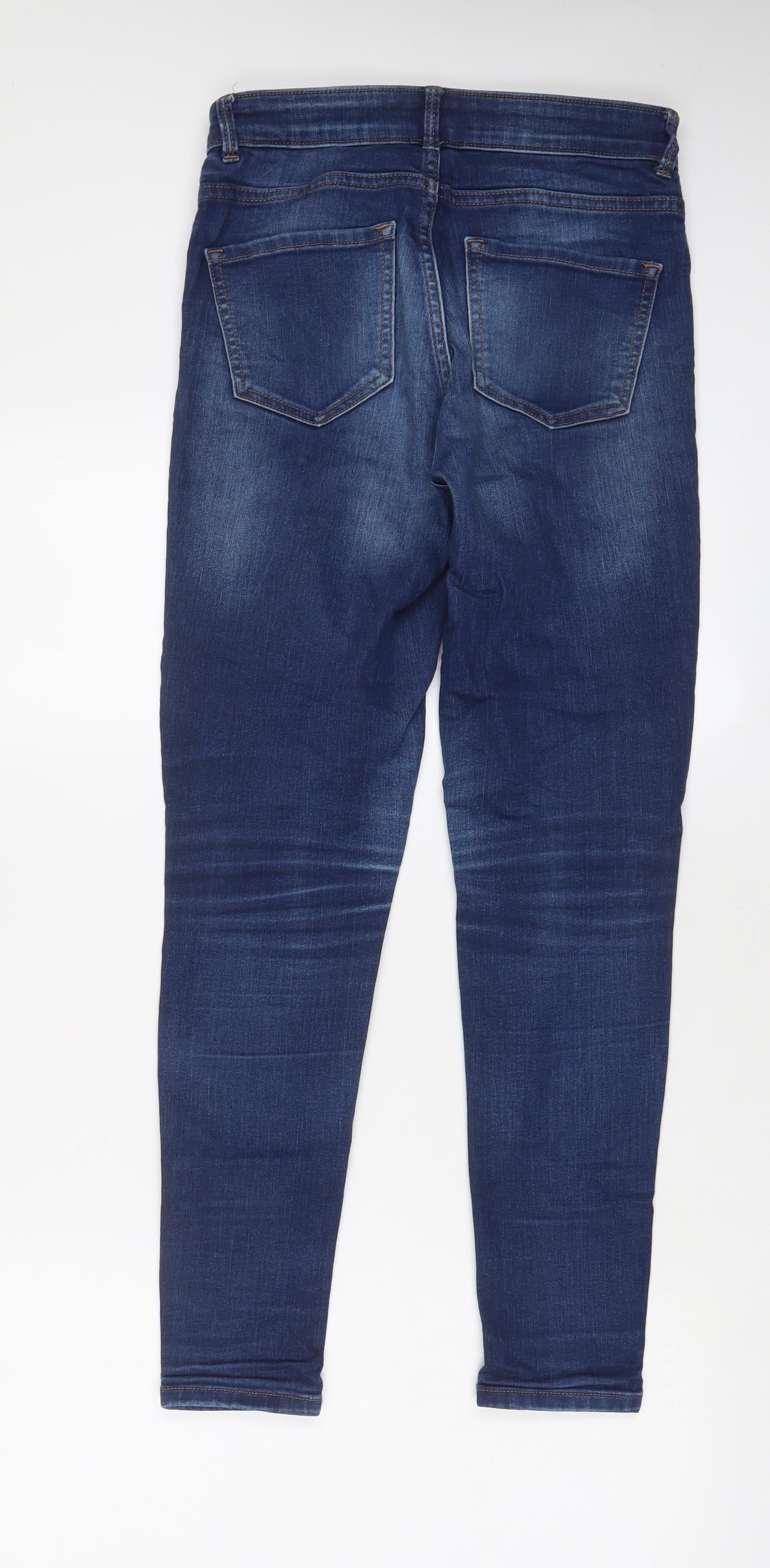 Womens UK Size 8 Marks and Spencer Regular Fit Skinny Blue Jeans