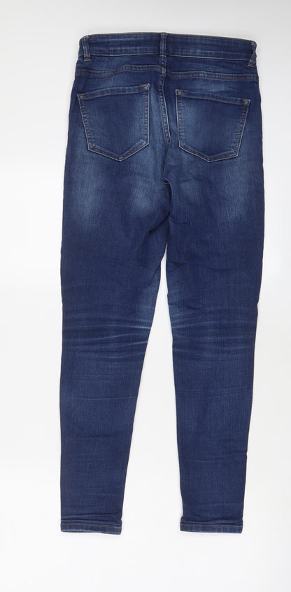 Womens UK Size 8 Marks and Spencer Regular Fit Skinny Blue Jeans
