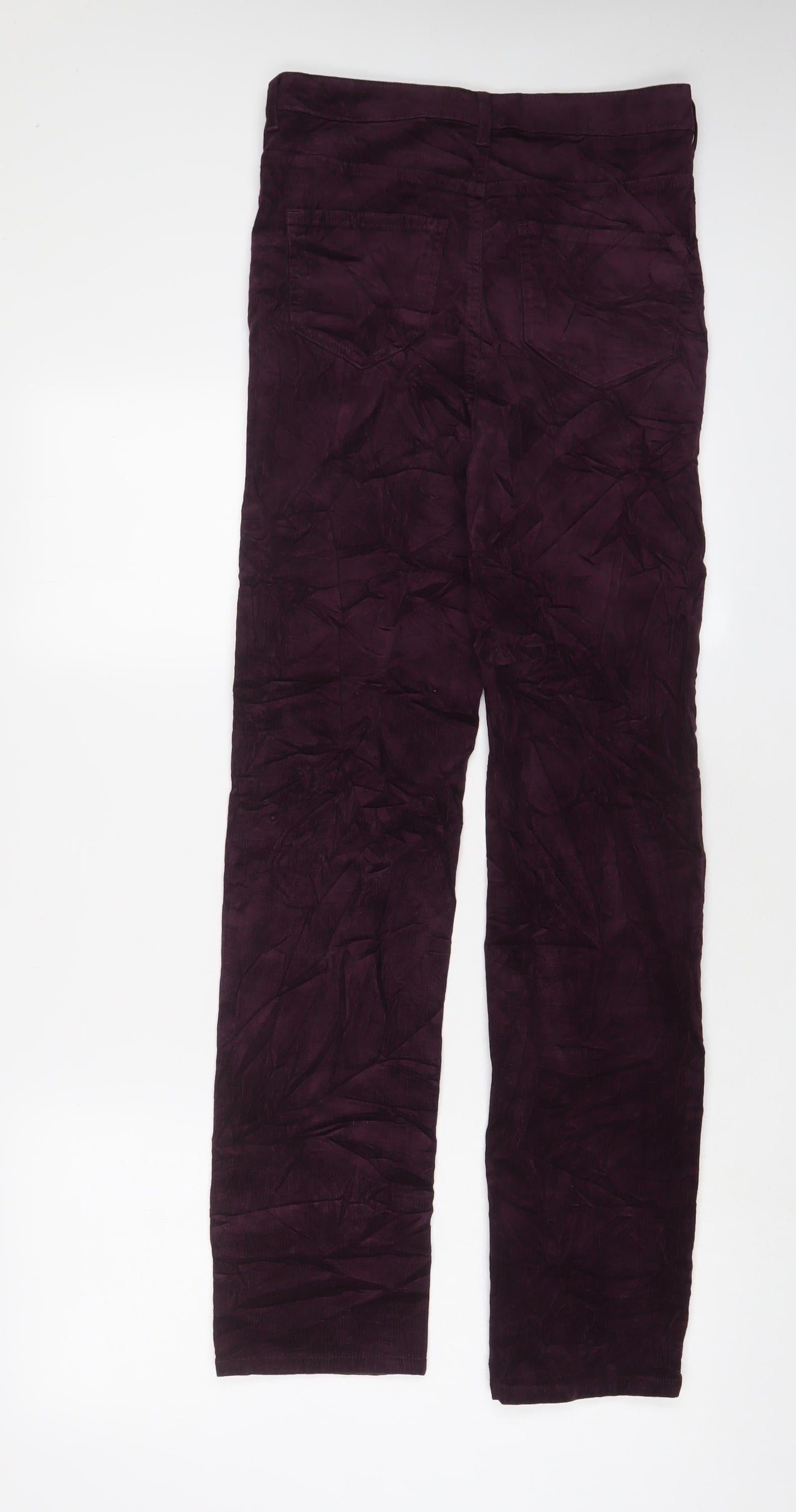 Womens UK Size 8 Marks and Spencer Regular Fit  Purple Trousers