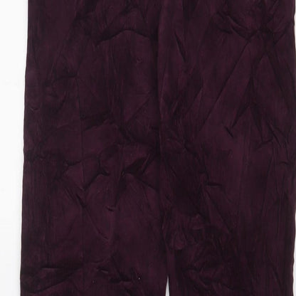 Womens UK Size 8 Marks and Spencer Regular Fit  Purple Trousers