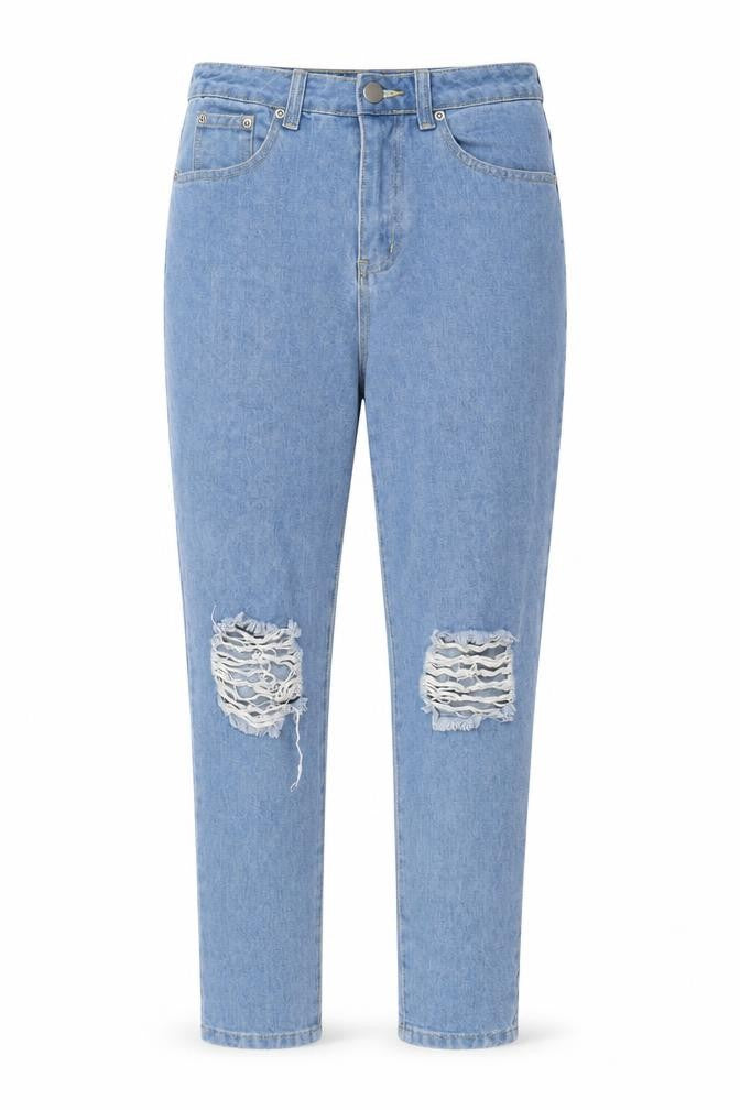 Boohoo Womens Blue Cotton Skinny Jeans Size 10 L30 in Regular Zip