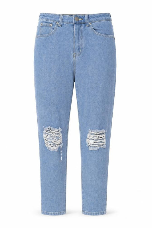 Boohoo Womens Blue Cotton Skinny Jeans Size 10 L30 in Regular Zip