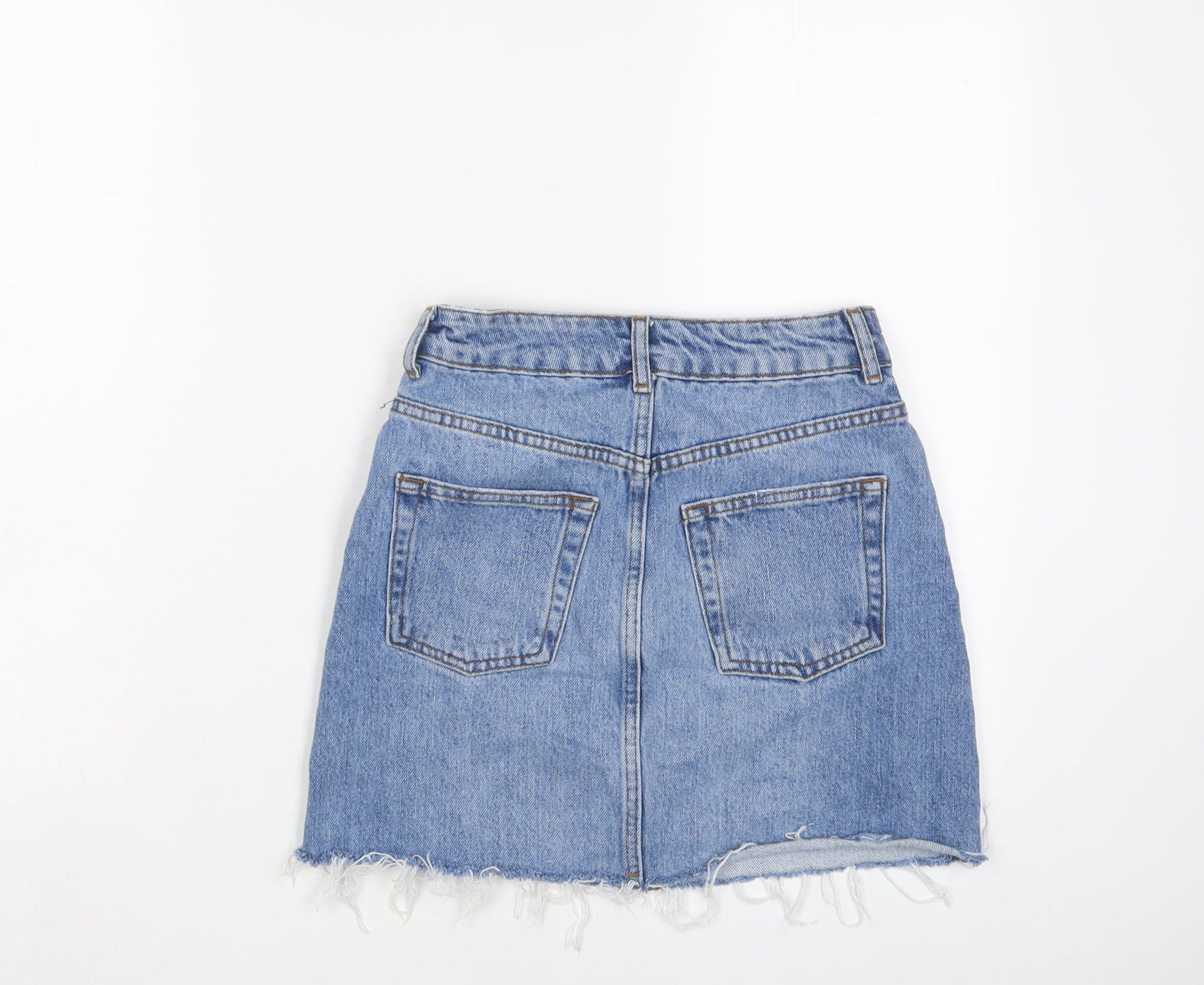 Womens UK Size 6 Topshop A-Line Denim Skirt