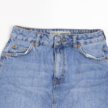 Womens UK Size 6 Topshop A-Line Denim Skirt
