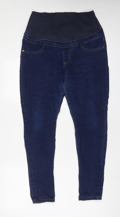 Boohoo Womens Blue Cotton Jegging Jeans Size 14 L28 in Regular