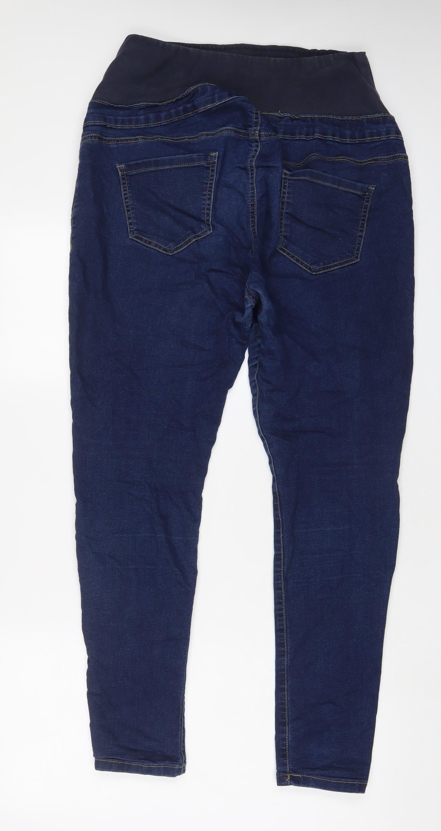 Boohoo Womens Blue Cotton Jegging Jeans Size 14 L28 in Regular