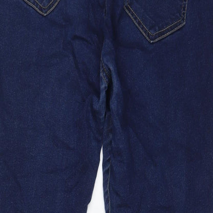 Boohoo Womens Blue Cotton Jegging Jeans Size 14 L28 in Regular