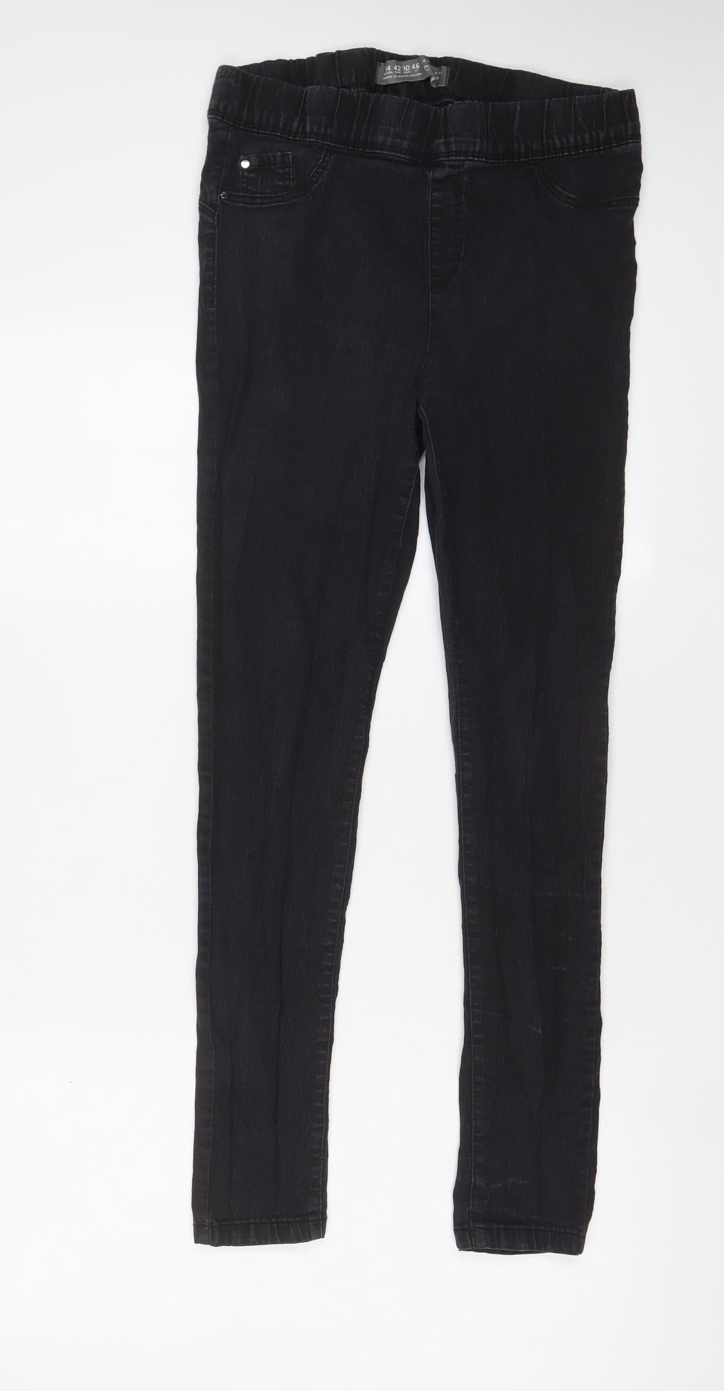 Denim & Co. Womens Blue Cotton Jegging Jeans Size 14 L28 in Regular