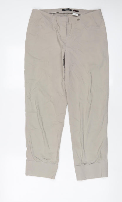 Womens UK Size 32 in ROBELL Regular Fit  Beige Trousers