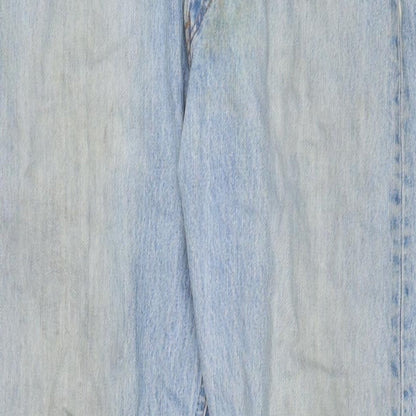 Levi's Mens Blue Cotton Straight Jeans Size 32 in L30 in Regular Zip