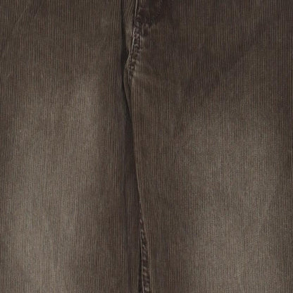 NEXT Mens Brown Cotton Trousers Size 26 in L30 in Regular Zip - Short Leg