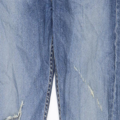 Levi's Mens Blue Cotton Straight Jeans Size 32 in L31 in Regular Zip
