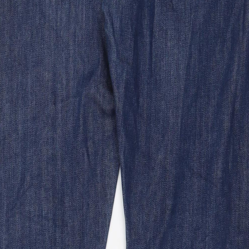Levi's Mens Blue Cotton Straight Jeans Size 36 in L32 in Regular Zip