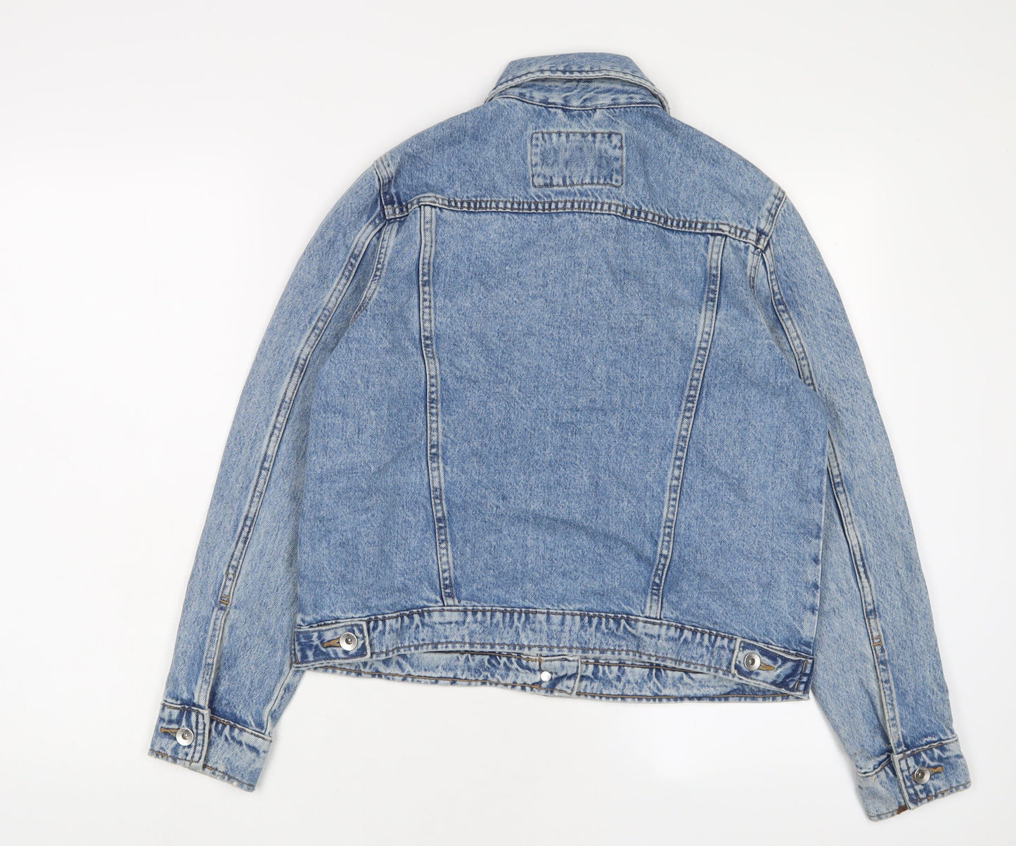 Marks and Spencer Womens Blue Jacket Size 10 Button