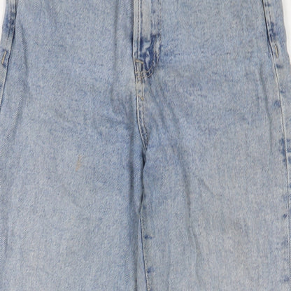 Womens UK Size 10 Stradivarius Regular Fit Straight Blue Jeans
