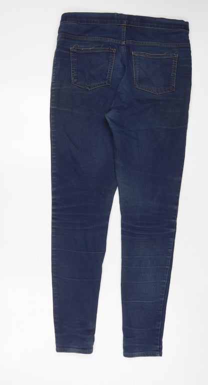 Womens UK Size 12 Marks and Spencer Regular Fit Jegging Blue Jeans