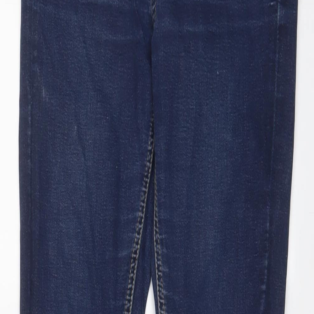 Womens UK Size 8 Warehouse Regular Fit Skinny Blue Jeans