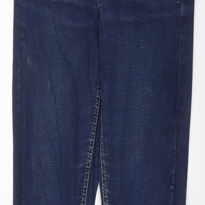 Womens UK Size 8 Warehouse Regular Fit Skinny Blue Jeans