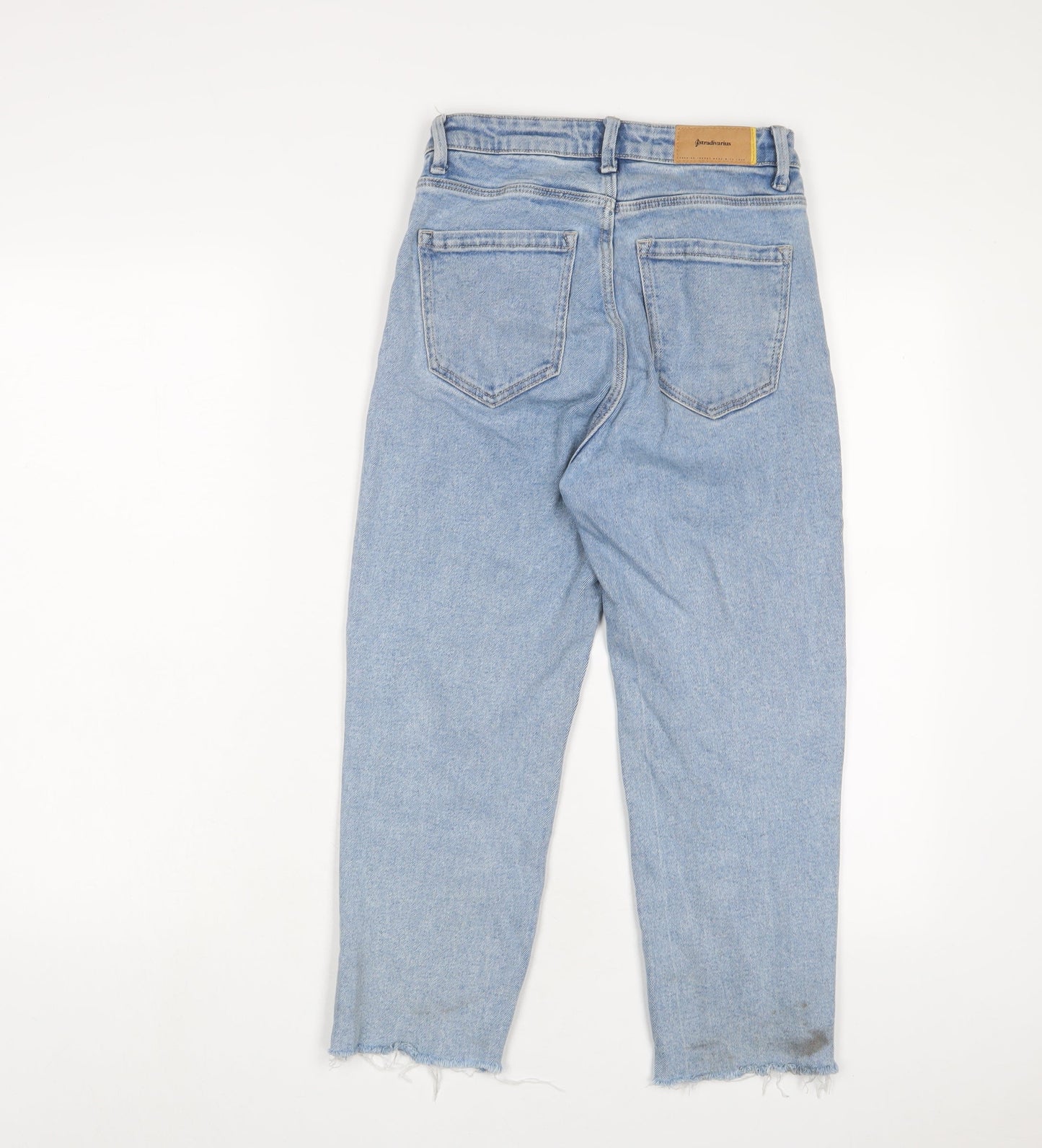 Womens UK Size 6 Stradivarius Regular Fit Straight Blue Jeans