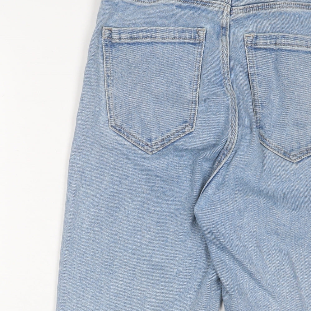 Womens UK Size 6 Stradivarius Regular Fit Straight Blue Jeans