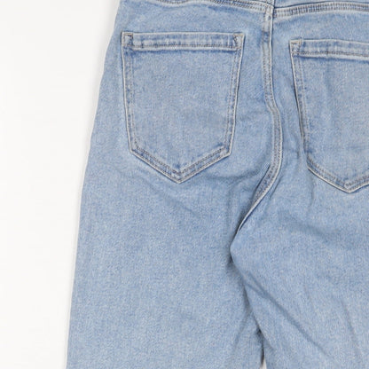 Womens UK Size 6 Stradivarius Regular Fit Straight Blue Jeans