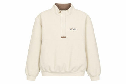 GEAR FOR SPORTS Womens Beige Polyester Pullover Sweatshirt Size L Button