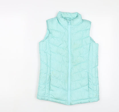Gap Girls Blue Gilet Jacket Size 12 Years Zip