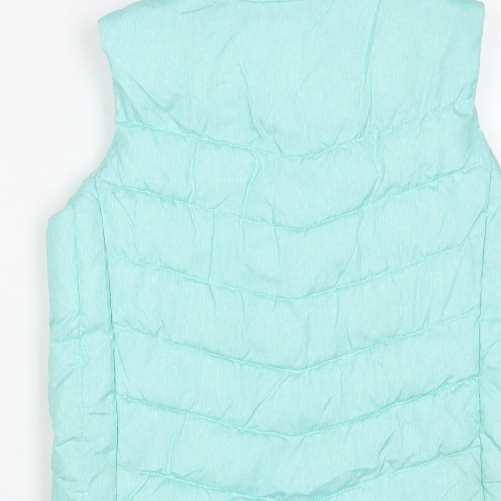 Gap Girls Blue Gilet Jacket Size 12 Years Zip