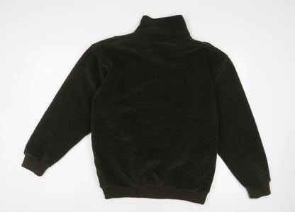 Level Wear Mens Green Polyester Pullover Sweatshirt Size S - Embroidered