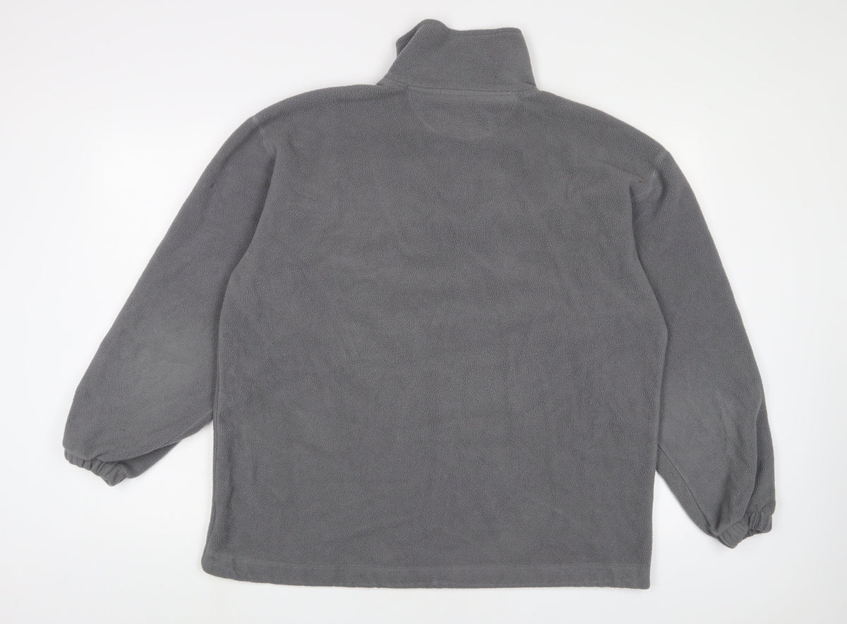 Soks Mens Grey Polyester Pullover Sweatshirt Size L