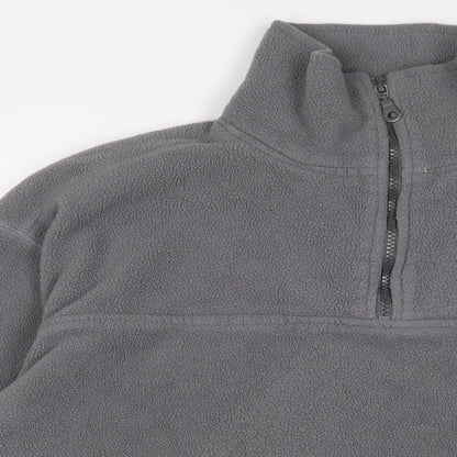 Soks Mens Grey Polyester Pullover Sweatshirt Size L