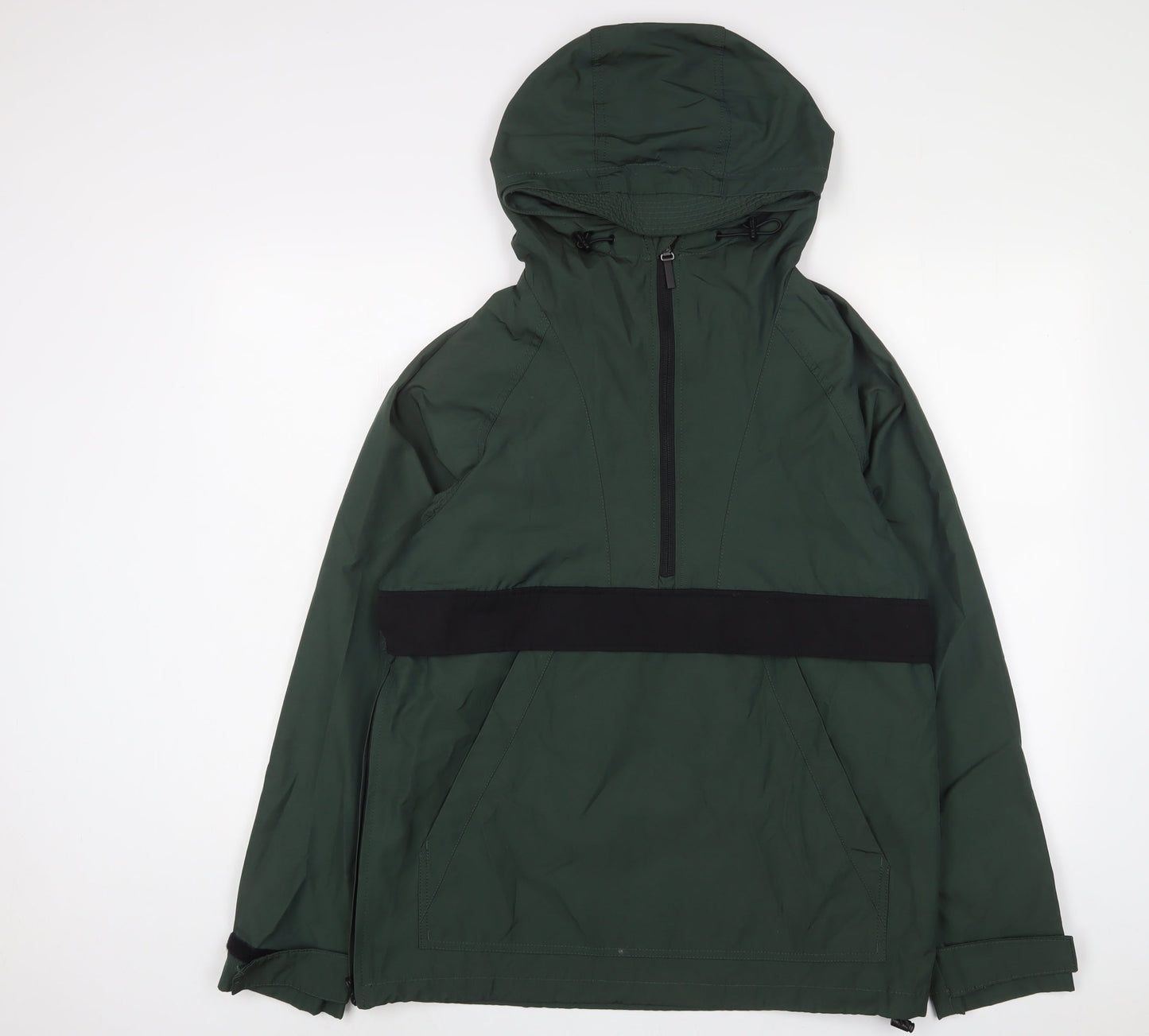 Mens UK Size S H&M Green Windbreaker Coat