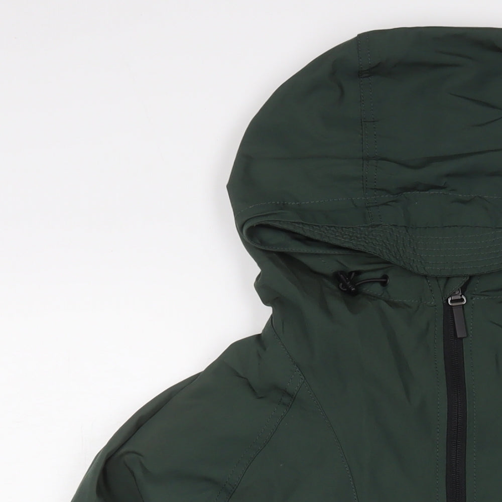 Mens UK Size S H&M Green Windbreaker Coat