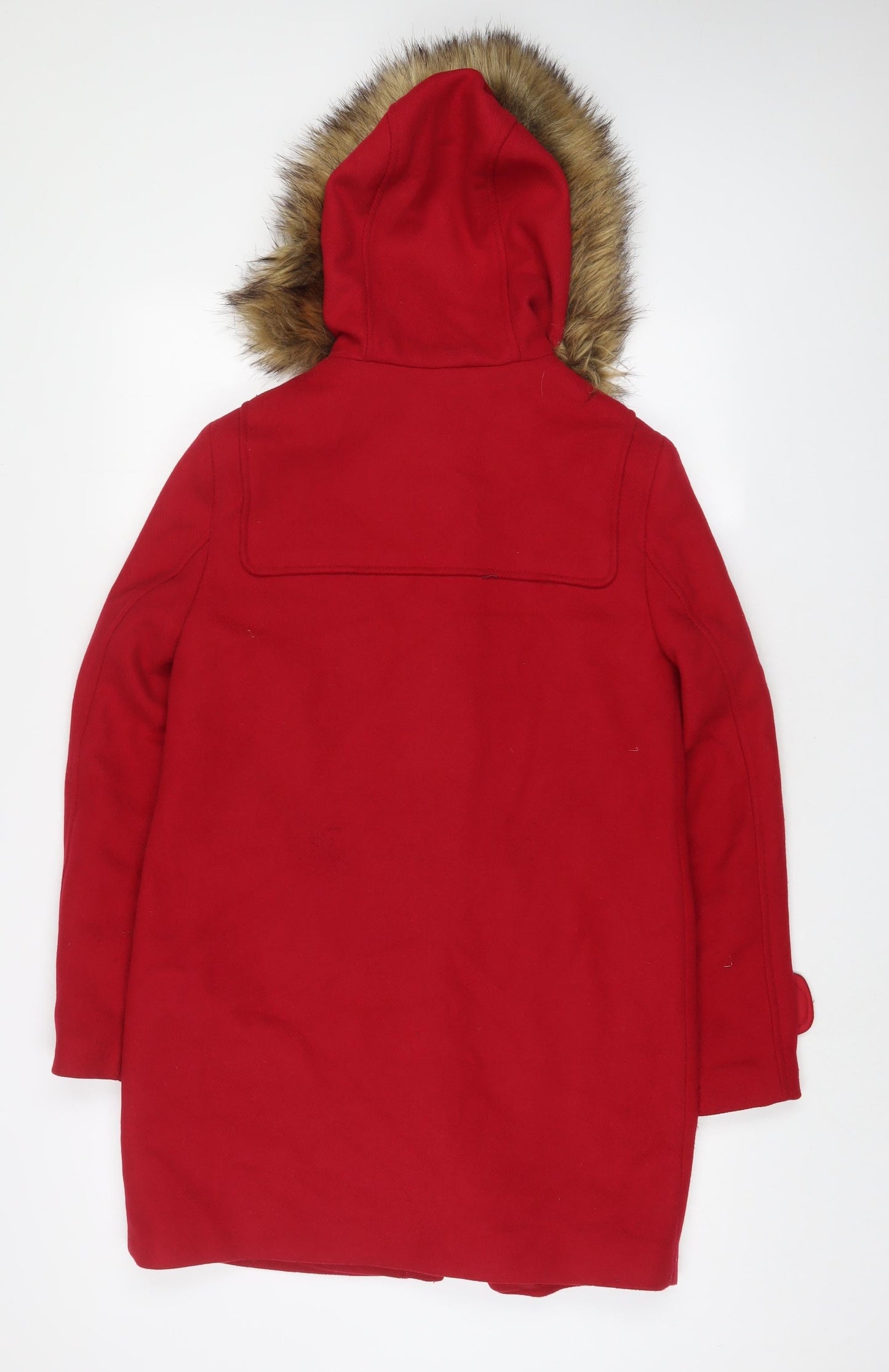 Womens UK Size 8 Marks and Spencer Red Overcoat