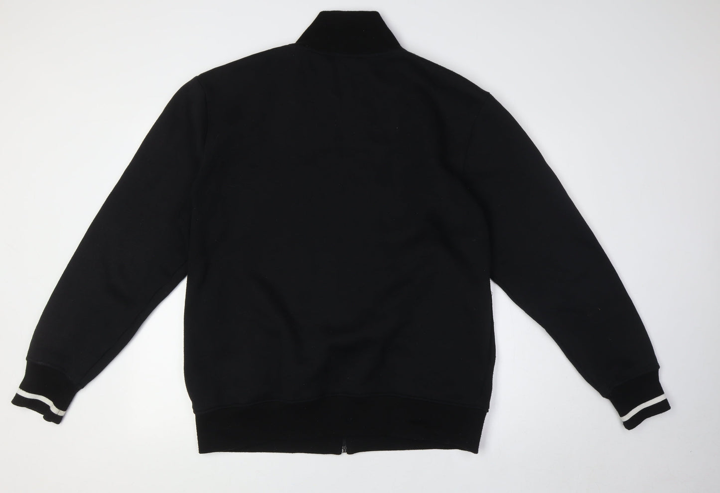 Murk Sports Mens Black Cotton Full Zip Sweatshirt Size XL