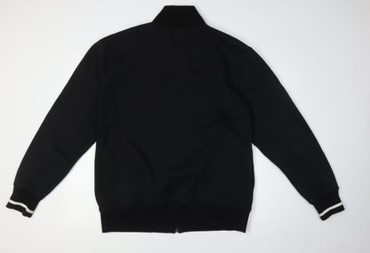 Murk Sports Mens Black Cotton Full Zip Sweatshirt Size XL