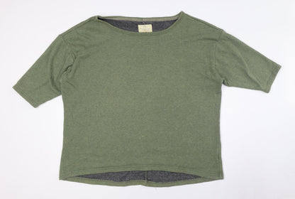 Womens UK Size L NEXT Green Pullover Sweatshirt