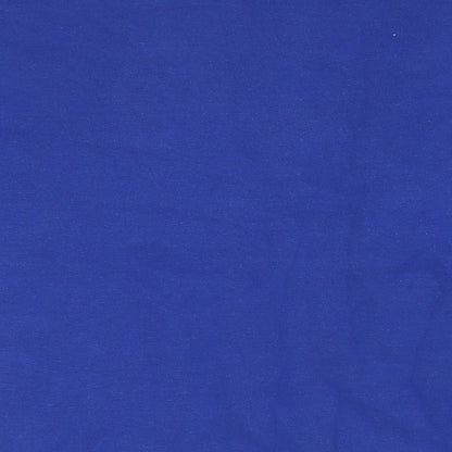 PRETTYLITTLETHING Womens Blue Cotton Pullover Sweatshirt Size S
